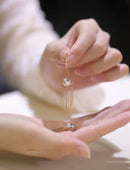 GoldenAura - Kwastje Bengelen Oorbellen