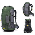 AdventurePro – Großer 60-Liter-Outdoor-Rucksack mit mehreren Taschen und Hüfttasche