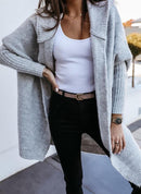 Tara - Weicher Eleganter Cardigan Mit Kapuze Pullover