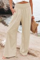 Zophia – Locker geschnittene Hose mit hoher Taille Taschen und weitem Bein