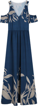Neve – Klassisches Maxikleid Mit V Ausschnitt