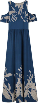Neve – Klassisches Maxikleid Mit V Ausschnitt