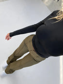 Luisa – Lässige Hohe Taille weites Bein Hose mit lockerer Passform