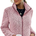 Mia - Warme Langärmelig Vlies Jacke Mit Taschen