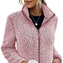 Mia - Warme Langärmelig Vlies Jacke Mit Taschen