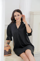 Ella - Elegantes Midikleid Mit V Ausschnitt