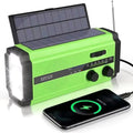 LightRidge – Tragbares handbetriebenes Radio mit Taschenlampe und Alarm