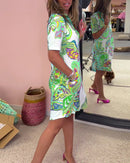 Elysia – Wunderschönes Sommerkleid Mit Blumendruck