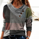 Nora – Elegantes Langarm Top Mit Knopf