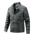 Louis - Langärmelige Stehkragenjacke mit Reißverschluss und Taschen