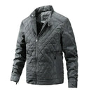 Louis - Langärmelige Stehkragenjacke mit Reißverschluss und Taschen