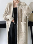 Dagmar – Langarm Strickjacke mit Taschen und lockerer Passform