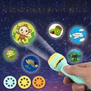 LiteSpin – Handprojektor Taschenlampe für Kinder mit rotierenden Geschichtenfolien