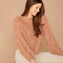 Tabea - Bequemer Rundhalsausschnitt mit langen Ärmeln Warmer Pullover