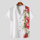 Liam – Kurzarmshirt mit seitlichem Blumenprint und Relaxed Fit