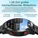 HealthEase - Intelligente Uhr mit rundem Ziffernblatt und Herzfrequenz Schlaf und Fitness Tracking Anzeige