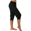 Hedda – Schlanke Passform CroppedHose mit Kordelzug Taille und Taschen