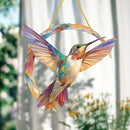 SpiritWings - Hummingbird Memorial Suncatcher Lebendiger Fensterbehang mit symbolischem Gestaltung