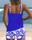 Isla – Elegantes ärmelloses Tanktop mit geblümtem Shorts-Set