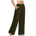 Eliana – Stylische Yogahose mit hohem Bund Seitentaschen und weitem Beinschnitt