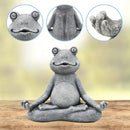 ZenFrog – Meditierende Frosch-Gnom-Statue für die Gartendekoration im Innen- und Außenbereich