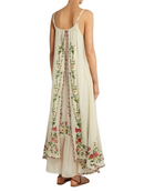 Miriam - Lässiges langes Kleid mit Blumenmuster und Spaghettiträgern
