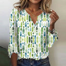 Lilly - Bluse mit lebhaftem Aquarelldruck