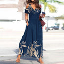 Neve – Klassisches Maxikleid Mit V Ausschnitt