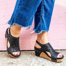 Louisa – Rutschfeste dicker Sohle Sandalen mit verstellbaren Riemen