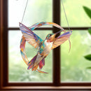 SpiritWings - Hummingbird Memorial Suncatcher Lebendiger Fensterbehang mit symbolischem Gestaltung