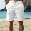 Rainer – Leichte Shorts mit Taschen und Hosenschlitz mit Knopfleiste