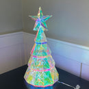 GlowPrism – 3D holografischer Weihnachtsbaum mit Fernbedienung und USB Bedienung