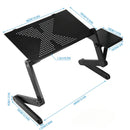 FlexStand – 360° verstellbarer faltbarer Laptopständer mit Mauspad Unterstützung