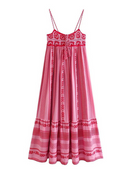 Emma – Ärmelloses Maxikleid mit Spaghetti Trägern und rückenfreiem Entwerfen