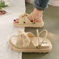Sabina - Bequeme Sandalen mit Schleife und rutschfester Sohle