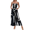 Tabea – Stylischer Of Schulter Jumpsuit mit weitem Bein und Taschen