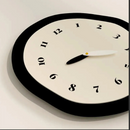 CalmTick – Moderne geräuschlose Wanduhr mit künstlerischer Form für einzigartiges Dekor
