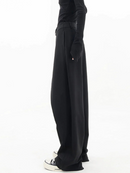 Elke – Hohe Taille weites Bein Hose mit lockerer Passform