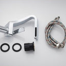 FlowEdge – Gebogene Badezimmerarmatur mit Einzelgriff und klarem Entwerfen