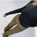 Lawanda – Schicke Schlaghose mit hohem Bund weitem Bein und Taschen