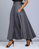 Leonora – Stylischer Hohe Taille Rock mit Gürtel und Taschen