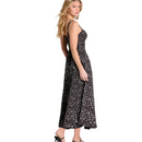 Luisa – Stilvoller Blumendruck Kleid mit Spaghettiträgern und Seitenschlitz