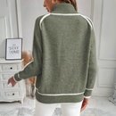 Fiona - Bequem Langärmelig Rollkragenpullover