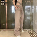 Zianah – Modische Hohe Taille Weites Bein Hose mit lockerer Passform