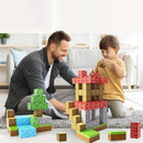 Magnetisch - Bauklötze Set Bunte magnetische Spielzeugklötze für kreatives Bauen und Spielen