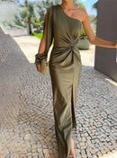 Nadia – Elegantes Maxikleid Mit Einer Schulter