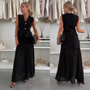 Clara - Elegantes zweiteiliges Set mit tailliertem Oberteil und fließendem Rock für einen modernen Look