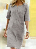 Elysia – Schickes Kleid Mit Kurzen Ärmeln