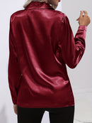 Silke - Lässige locker sitzende Bluse mit langen Ärmeln