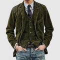 Elias - Langärmelig Jacke Und Knöpfe Westen Set